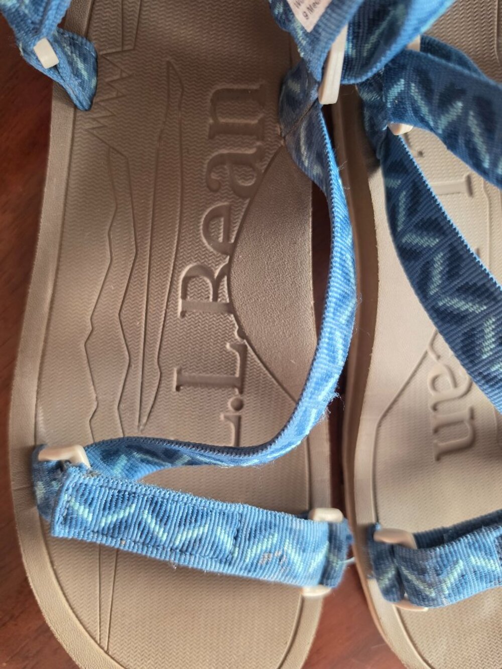 L.L.Bean Bounder Blue Strappy Hiking Sport Sandals Women’s 9